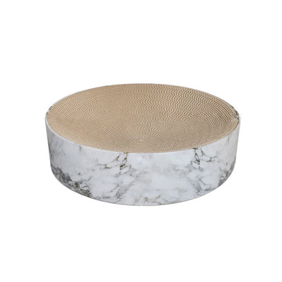 Zodiac Round Cat Scratcher Stone Pattern 40x40x10cm - Durable Pet Play Toy
