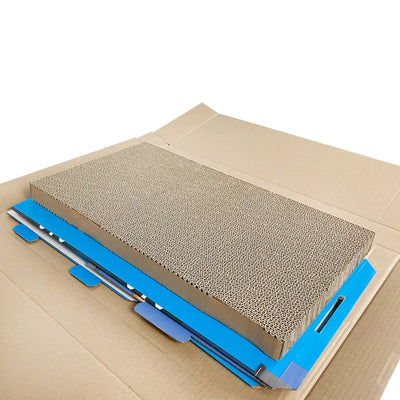 Zodiac Cat Scratcher Ice Cream Van Blue: Fun, Durable, Cardboard Play Toy