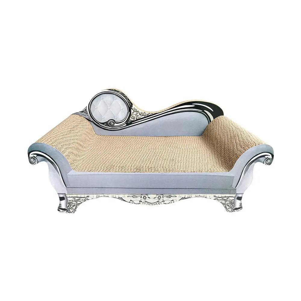 Zodiac Sofa Cat Scratcher Grey: Durable Cardboard Lounge for Happy Feline Play