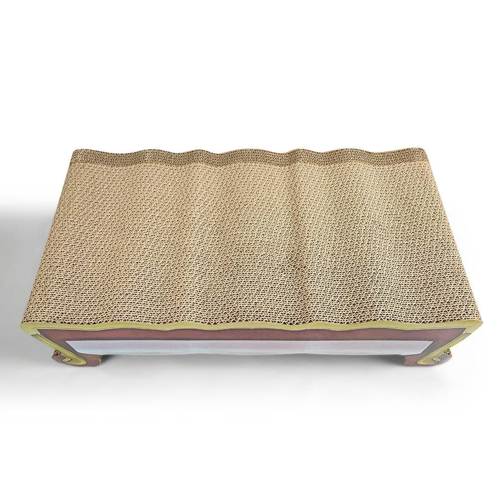 Zodiac Sofa Cat Scratcher: Red & Yellow, Durable, Fun, & Cosy Furniture Protector