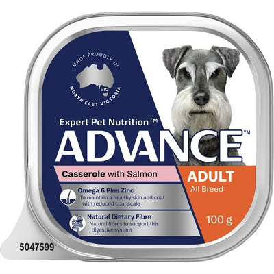 Advance Adult Dog Casserole with Salmon Wet Food 100g 12-Pack