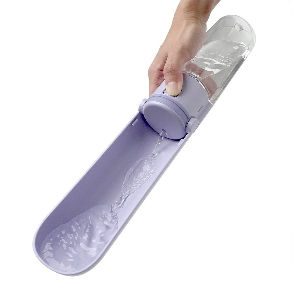 Ibiyaya PupOasis Fold & Go Dog Water Bottle in White or Lavender Ibiyaya