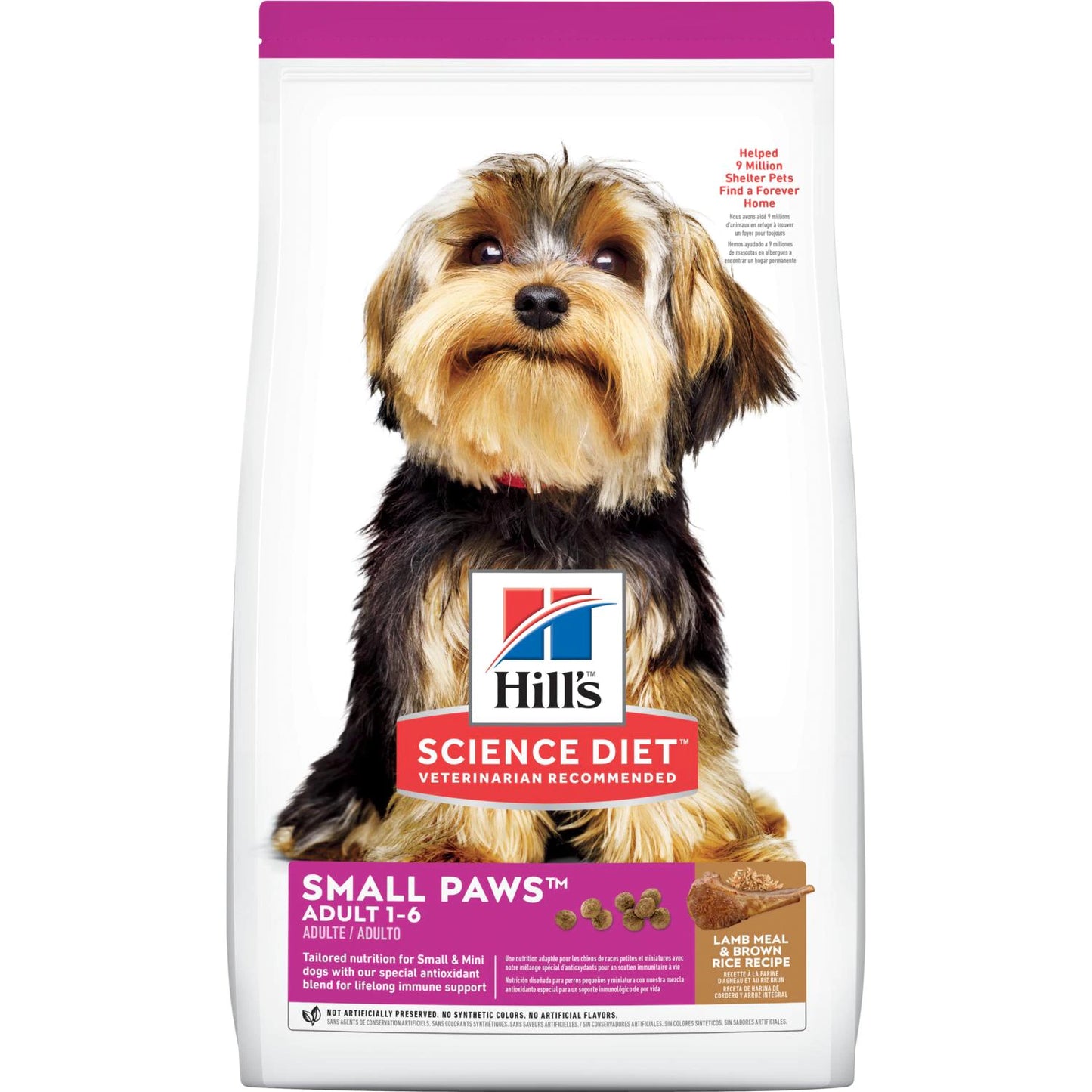 Hill's Science Diet Small Paws Adult Dog Food Lamb & Rice 1-6 Years