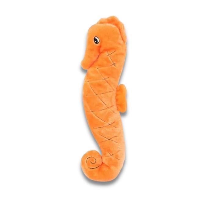 Zippy Paws Plush Squeaky Jigglerz Dog Toy - Seahorse Zippy Paws