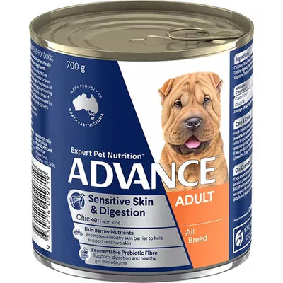 Advance Adult Dog Wet Food: Sensitive Skin & Digestion, Chicken & Rice Formula