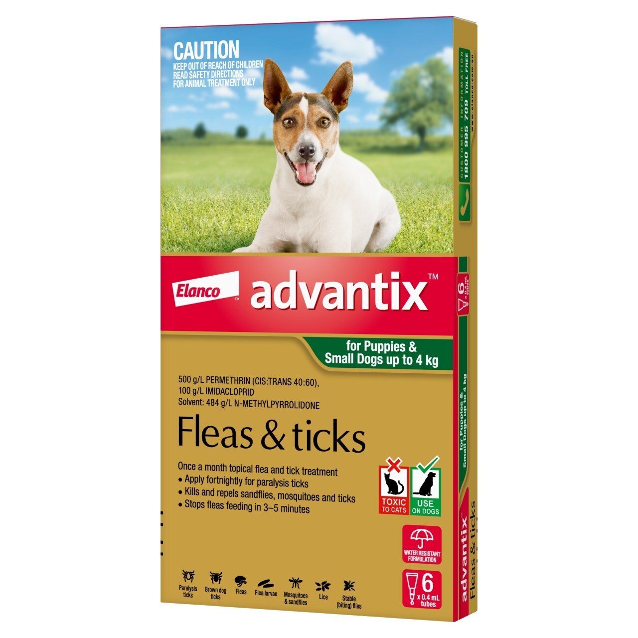 Advantix Dog up to 4kg 6's Advantix