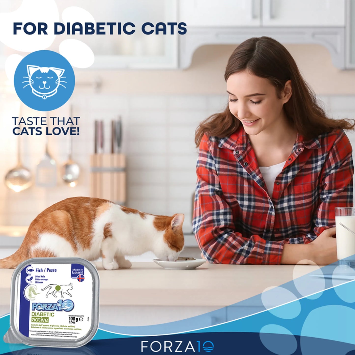 Forza10 ActiWet Diabetic Support Icelandic Fish Recipe Canned Cat Food