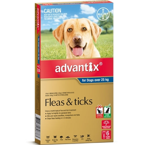 Advantix Singles For Dogs Over 25Kg (Extra Large) Bayer