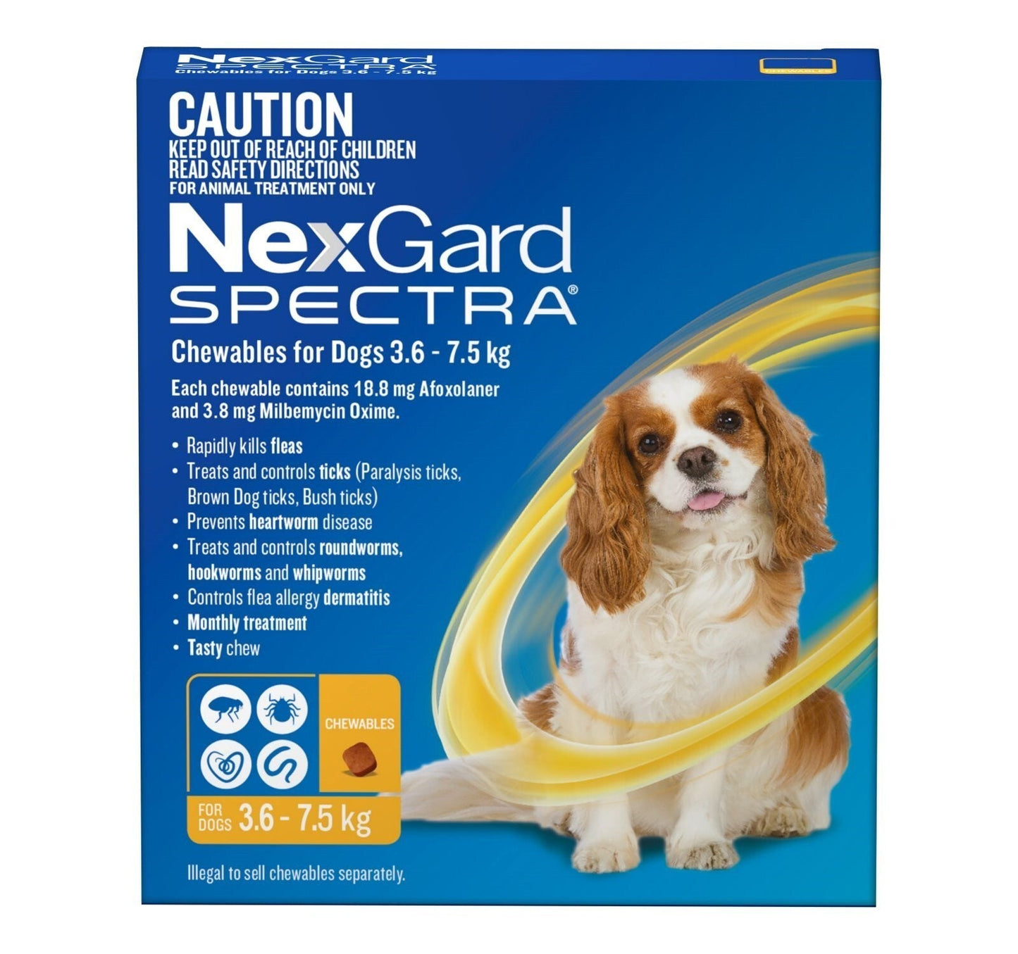 Nexgard Spectra 3.6-7.5KG - 3-Pack Nexgard