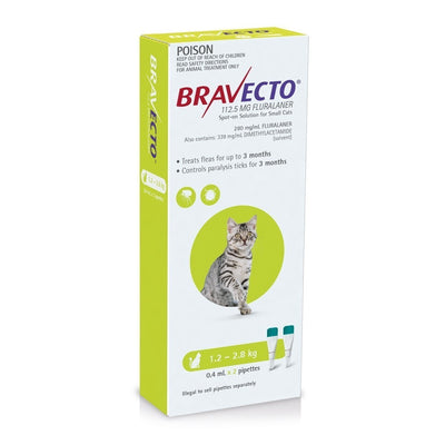 Bravecto Spot-on Cat 1.2-2.8Kg 2S Bravecto