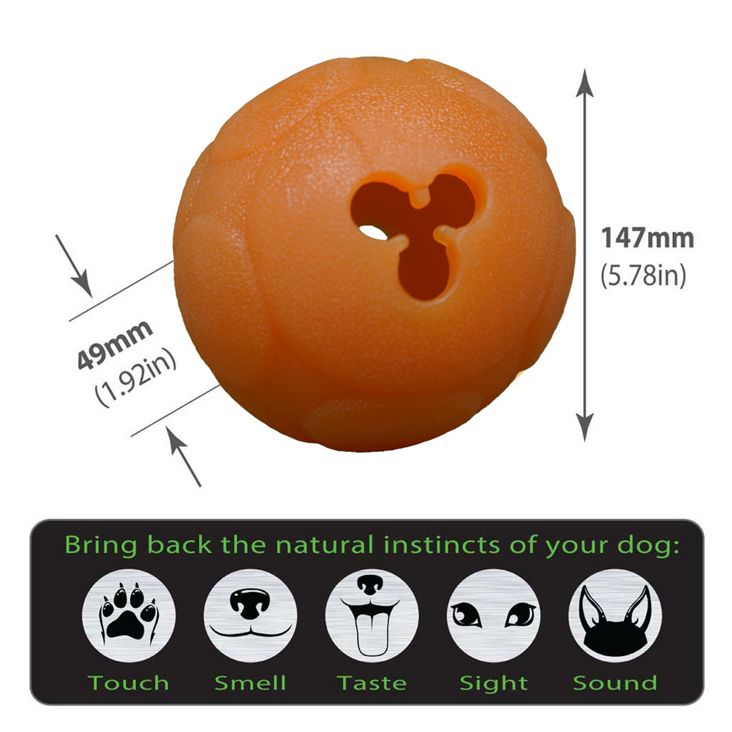 Aussie Dog Buddy Ball Large Interactive Treat Puzzle