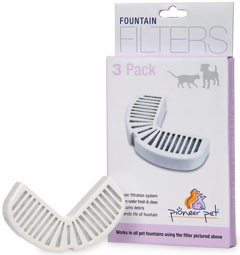 Pioneer Pet Filters For Stainless And Ceramic Fountains - 3 Pack - 3002 Pioneer Pet