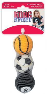 3 x KONG Sport Balls Assorted 3 Pack Medium KONG