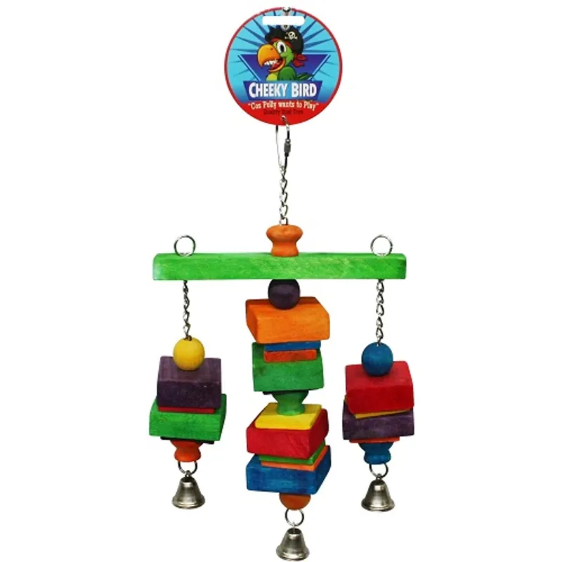 Cheeky Bird Hanging Tri-Bell Medium Cheeky Bird