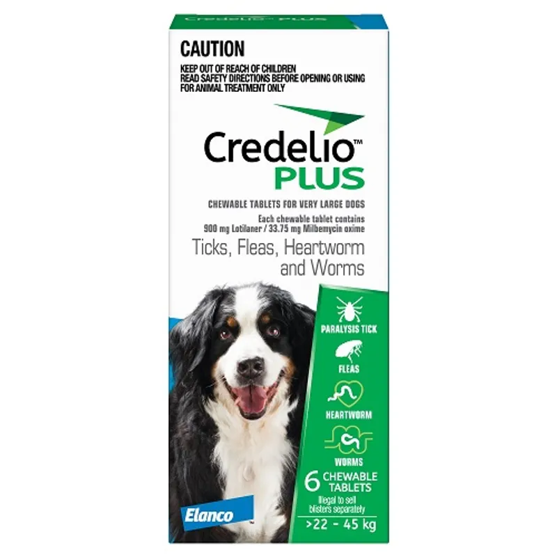 Credelio Plus Dog Xlarge 22-45Kg (Blue) 6 Pack Credelio