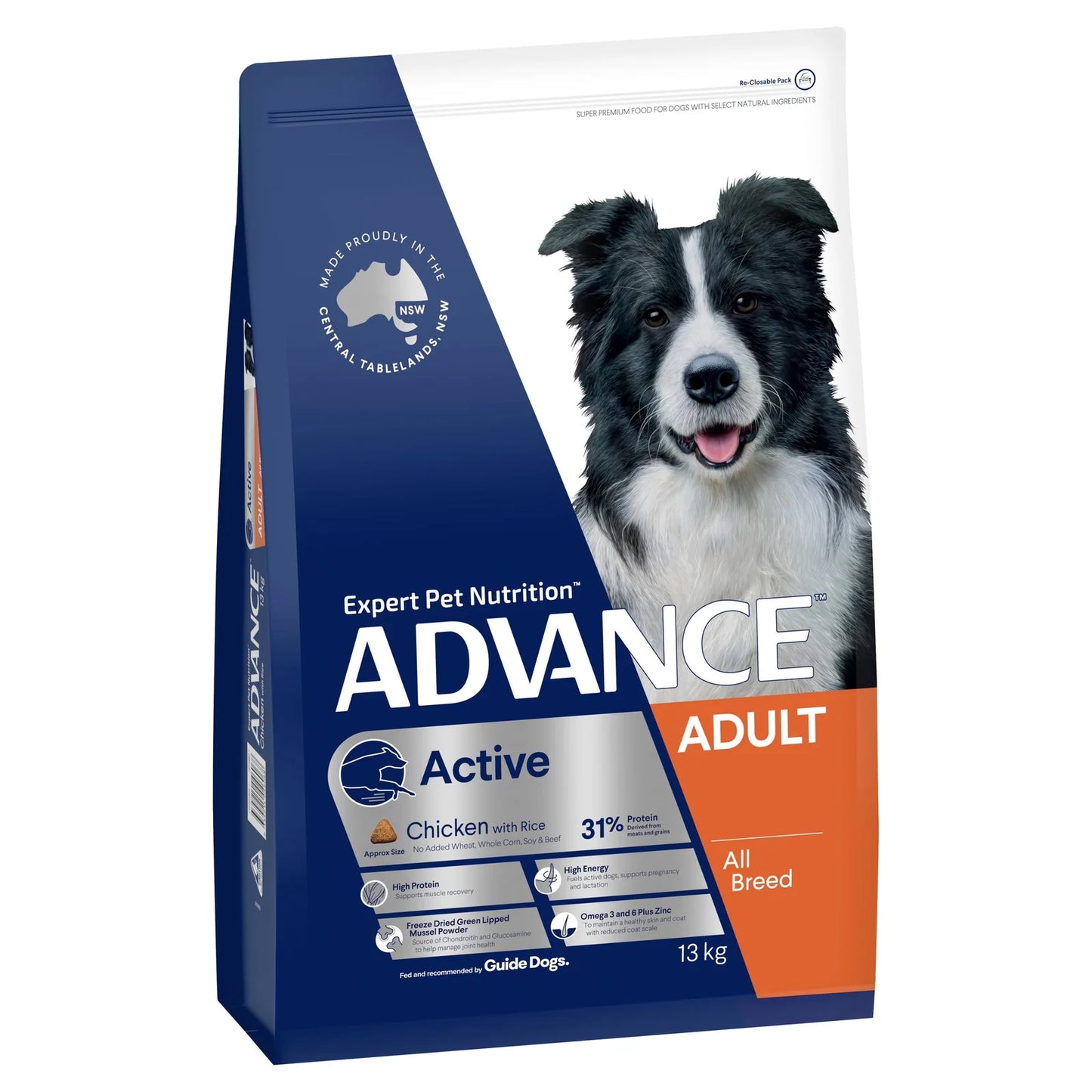 Advance Active Adult All Breed Dry Dog Food: High Protein Chicken Rice
