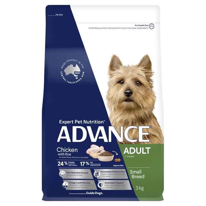 Advance Small Adult Dry Dog Food: Premium Chicken & Rice for Tiny Tummies