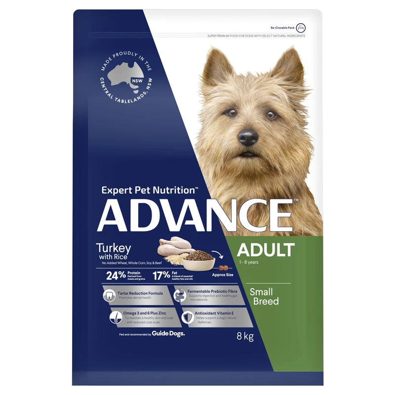 Advance Adult Small Breed Dry Dog Food: Premium Turkey & Rice Formula