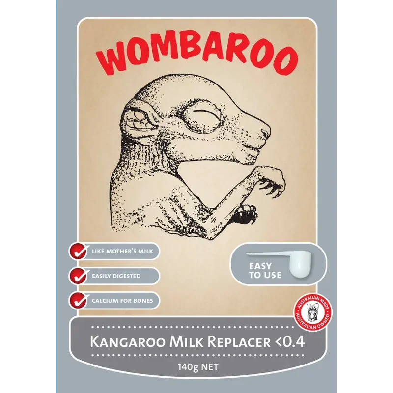 Wombaroo Kangaroo Milk <0.4 140G Wombaroo