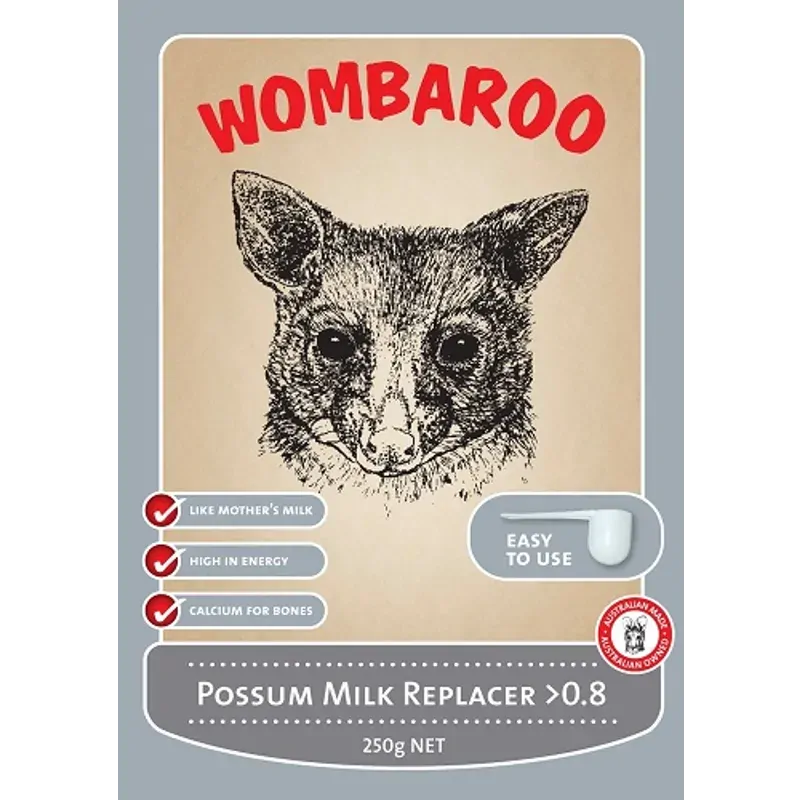 Wombaroo Possum Milk >0.8 250Gm Wombaroo
