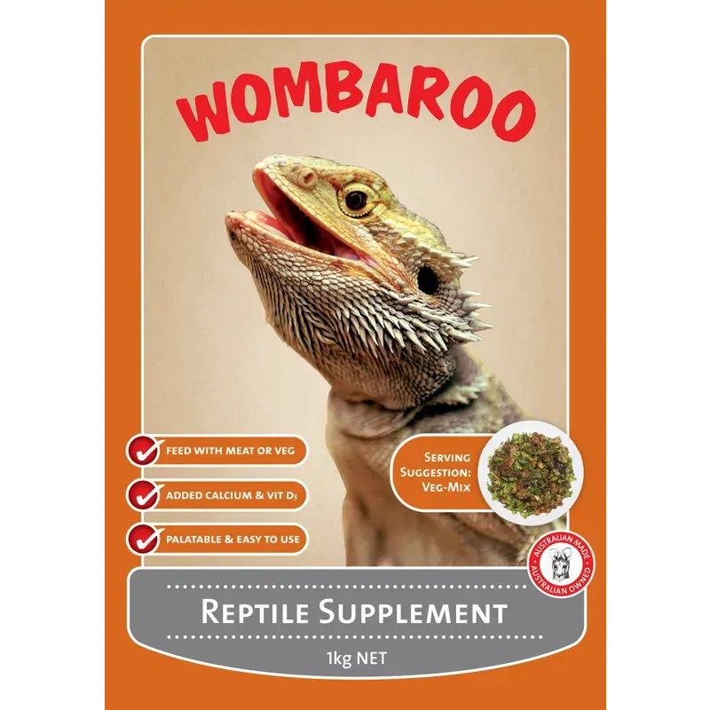 Wombaroo Reptile Supplement 1Kg Wombaroo