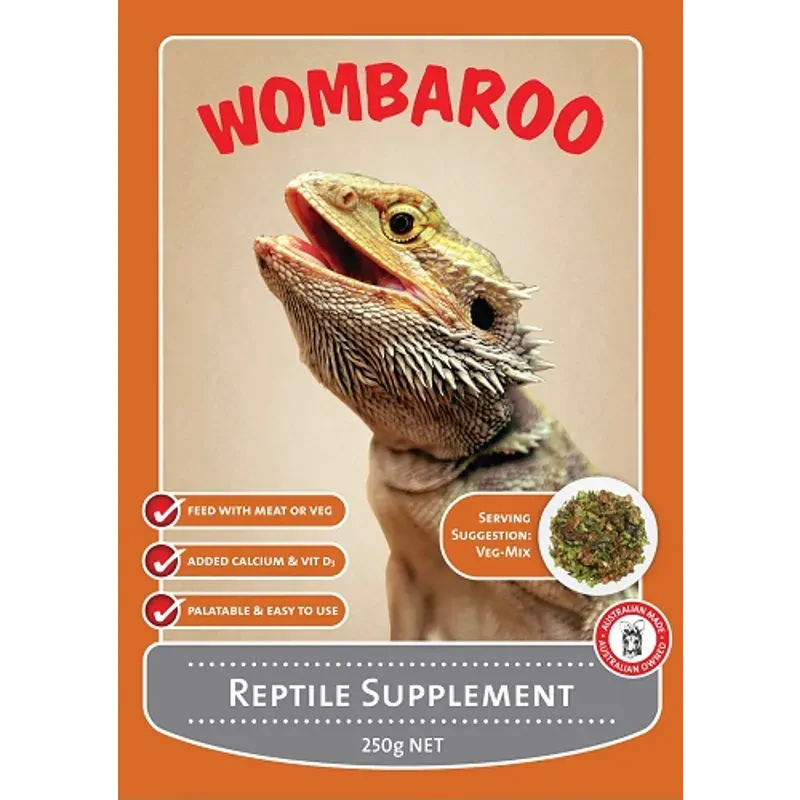 Wombaroo Reptile Supplement 250G Wombaroo