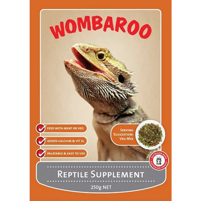 Wombaroo Reptile Supplement 250G Wombaroo