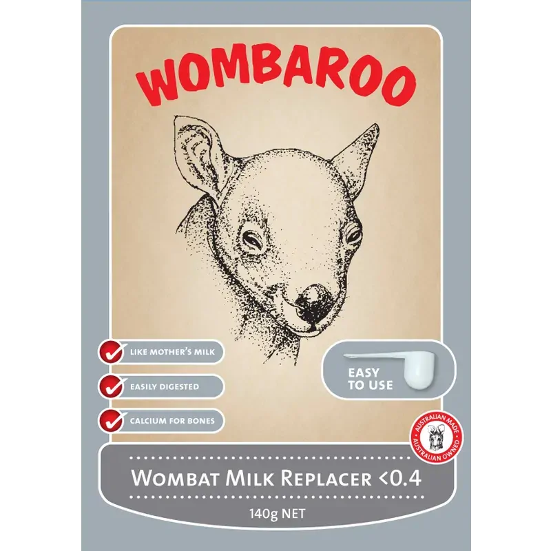 Wombaroo Wombat Milk <0.4 140G Wombaroo