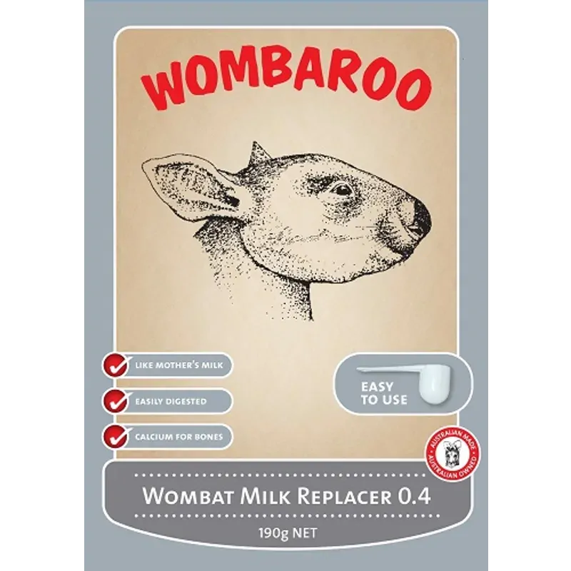 Wombaroo Wombat Milk 0.4 190G Wombaroo