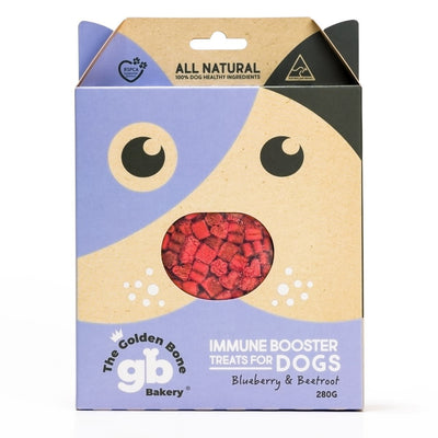 The Golden Bone Bakery Immune Boosting Dog Training Treats with Blueberries 280g The Golden Bone Bakery