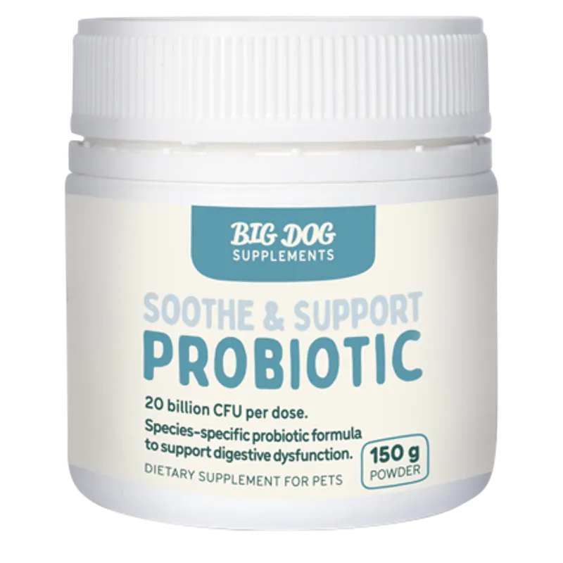 Big Dog Soothe & Support Probiotic 150G Big Dog Supplements