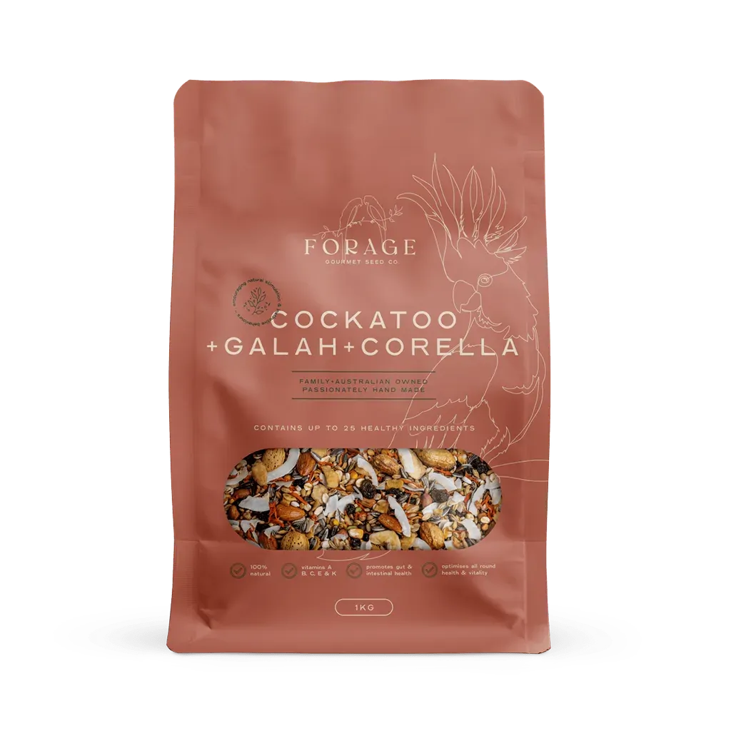 Forage Gourmet Cockatoo Galah & Corella 1Kg 