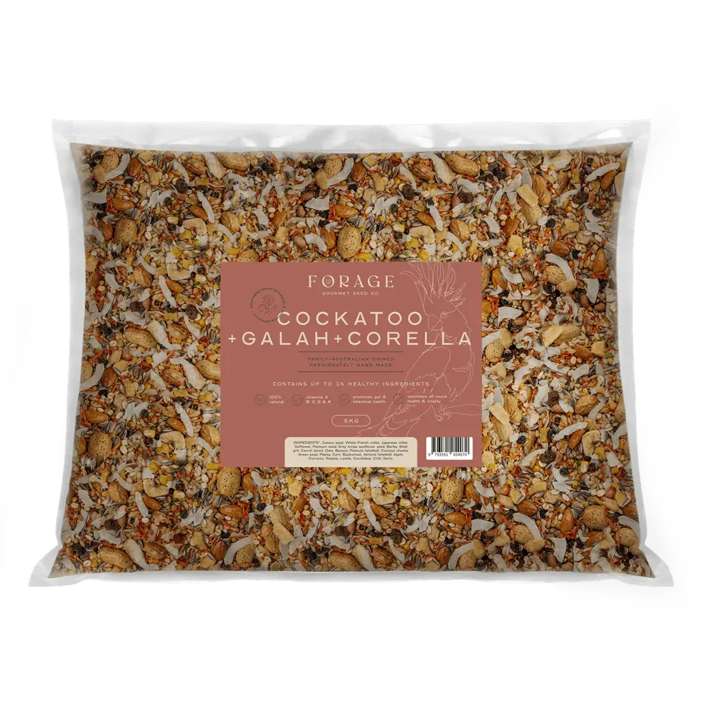 Forage Gourmet Cockatoo Galah & Corella 5Kg 