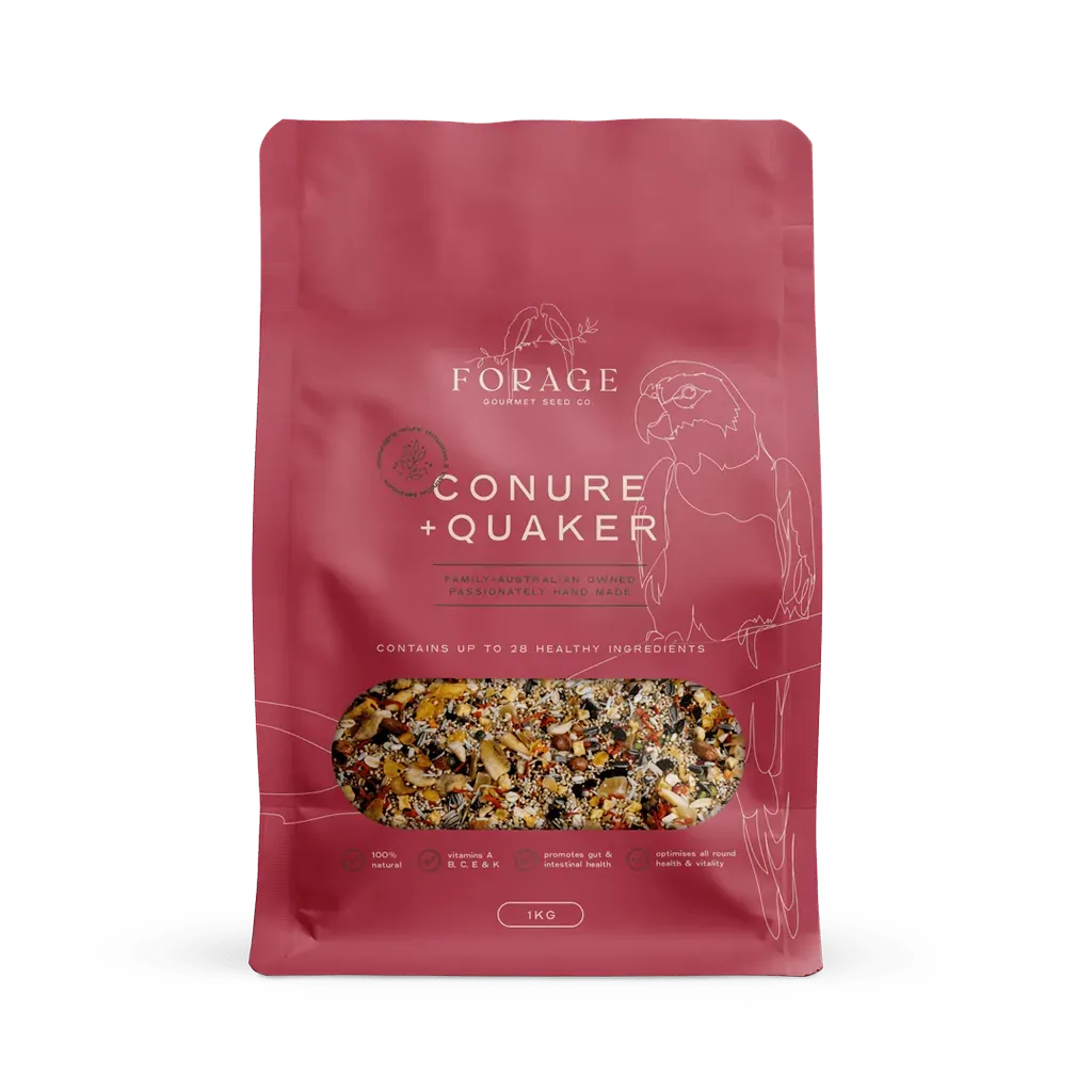 Forage Gourmet Conure & Quaker 1Kg 