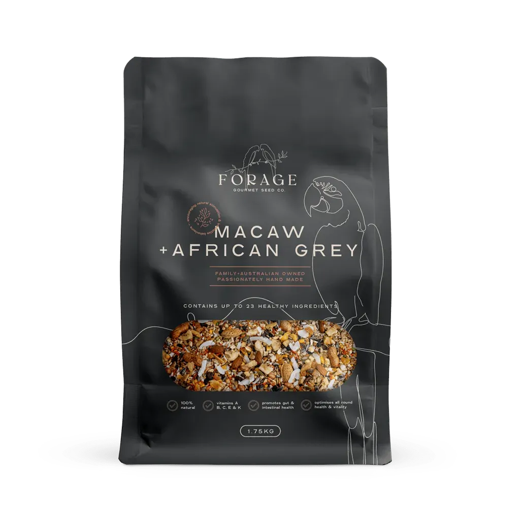 Forage Gourmet Macaw & African Grey 1.75Kg 