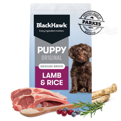 Black Hawk Original Lamb & Rice Medium Breed Puppy Dry Food