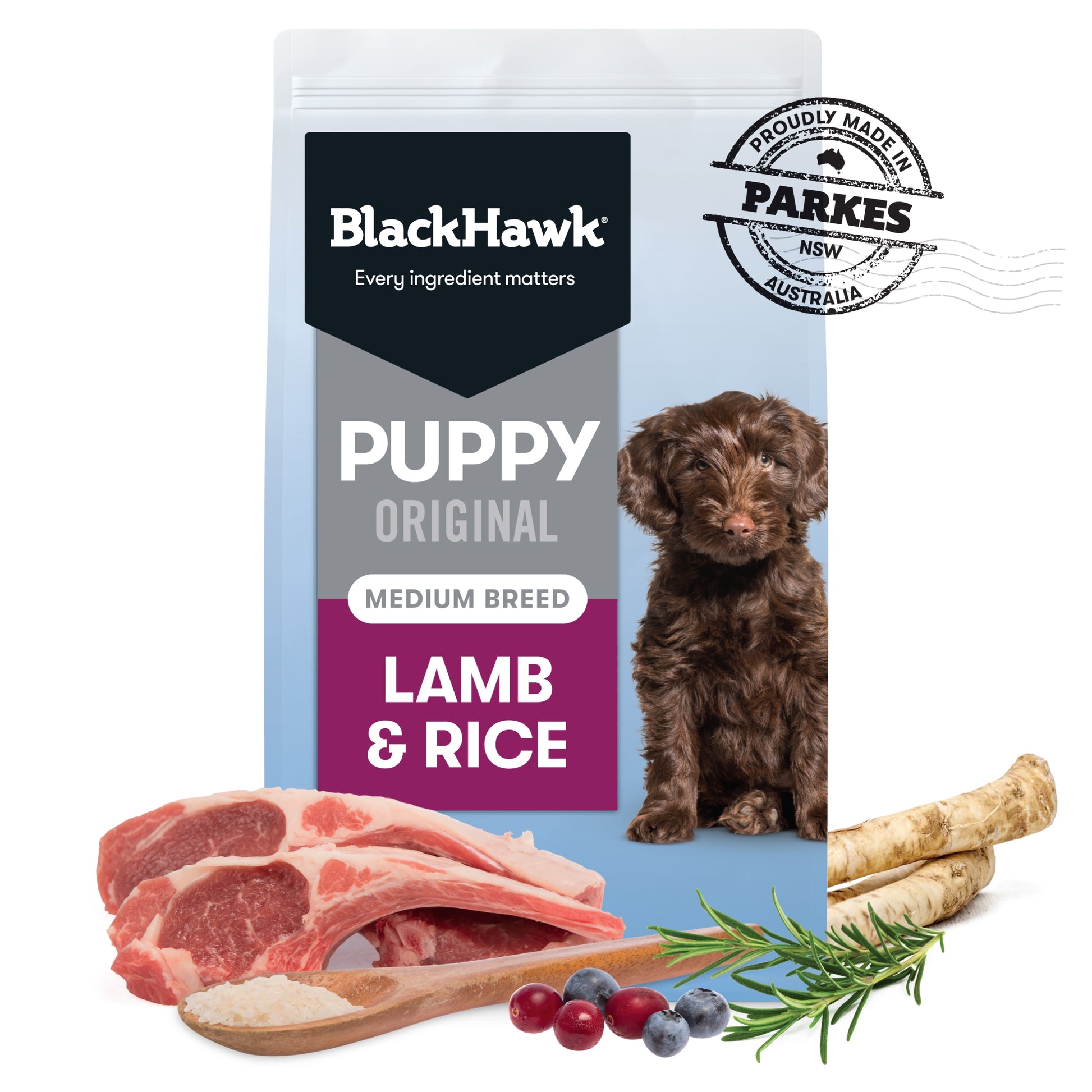 Black Hawk Original Puppy Food for Medium Breeds - Lamb & Rice