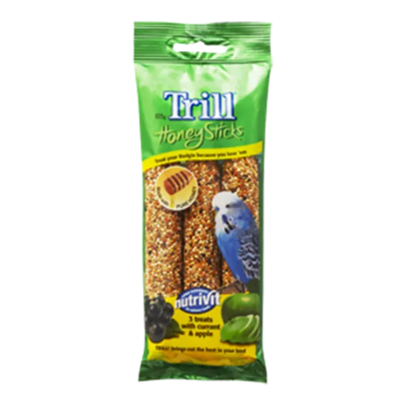 Trill Honeysticks For Budgies 105G 8Pk (Om8) Trill