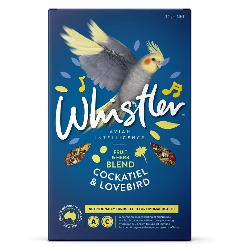 Whistler Cockatiel & Lovebird Gourmet Blend 1.2Kg Whistler