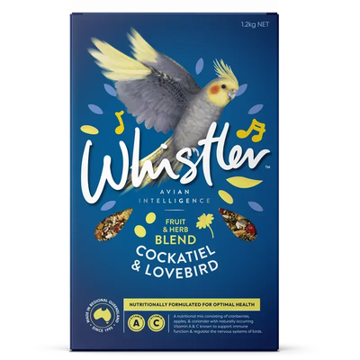 Whistler Cockatiel & Lovebird Gourmet Blend 1.2Kg Whistler