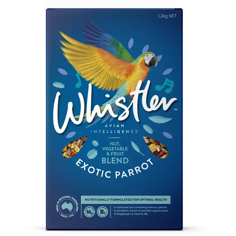 Whistler Exotic Parrot Gourmet Blend 1.2Kg Whistler
