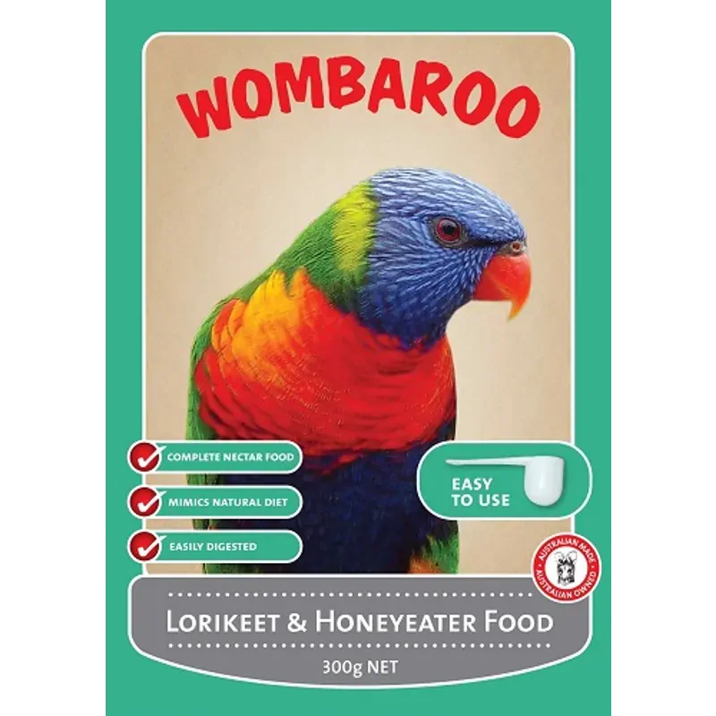 Wombaroo Lorikeet & Honeyeater Food 300G Wombaroo