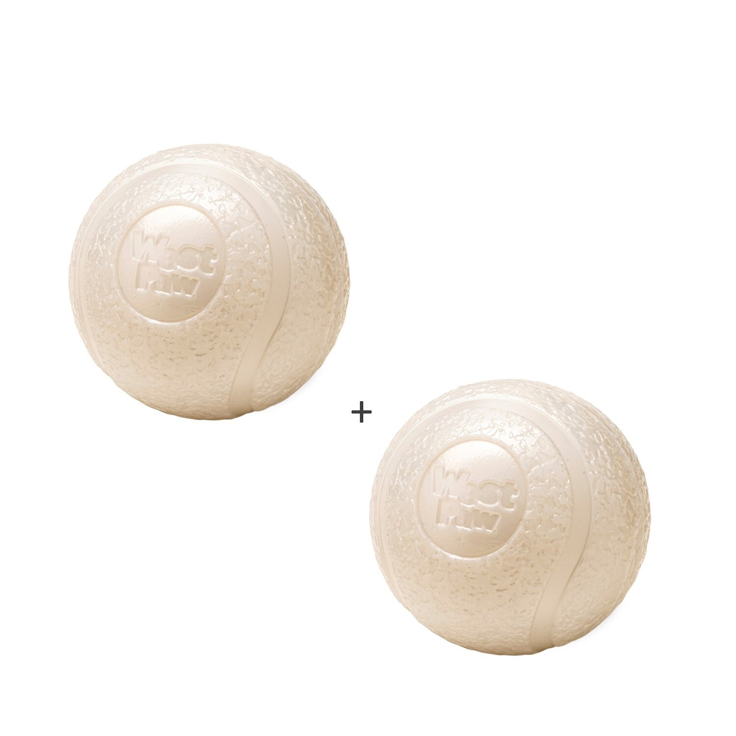 West Paw Boundr Fetch Dog Toys - Pack of 2 Balls - Glow in the dark West Paw