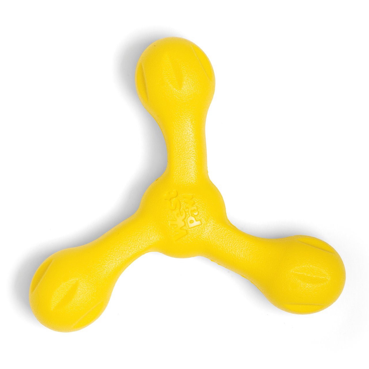 West Paw Skamp Flyer-Inspired Fetch Dog Toy - Dandelion Yellow West Paw