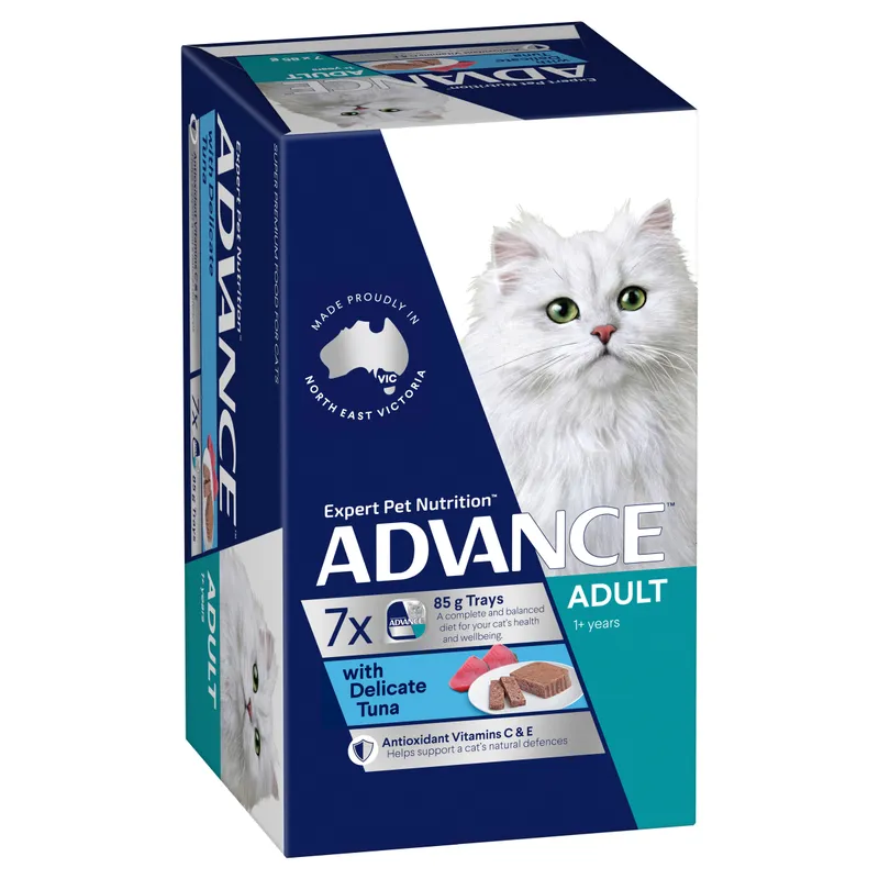 Advance Cat Wet Adult Cat With Del Tuna 85G 7Pk(Om7) Advance