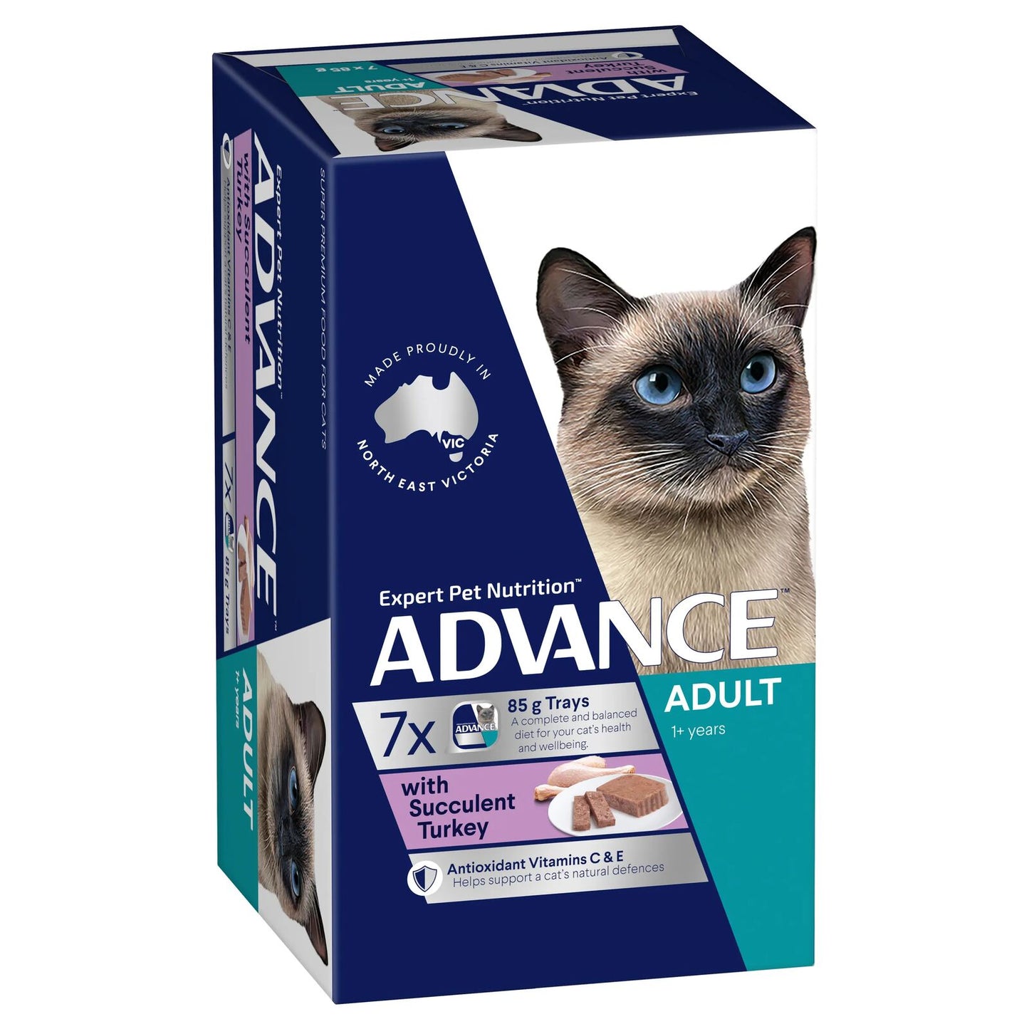 Advance Cat Adult Succulent Turkey 85G 7Pack Advance