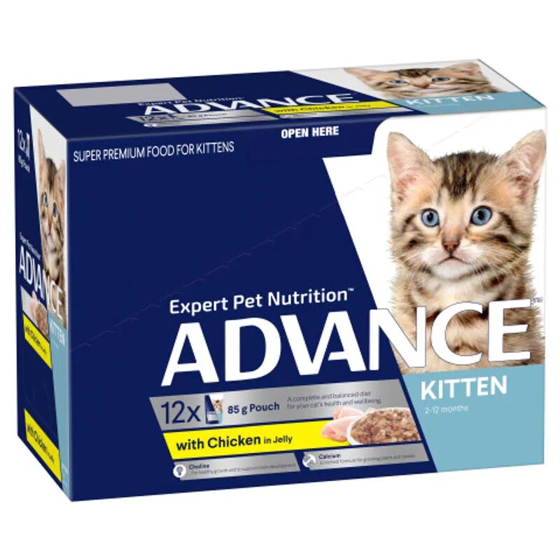 Advance Kitten Wet Chicken In Jelly Svms 85G 12Pack Advance