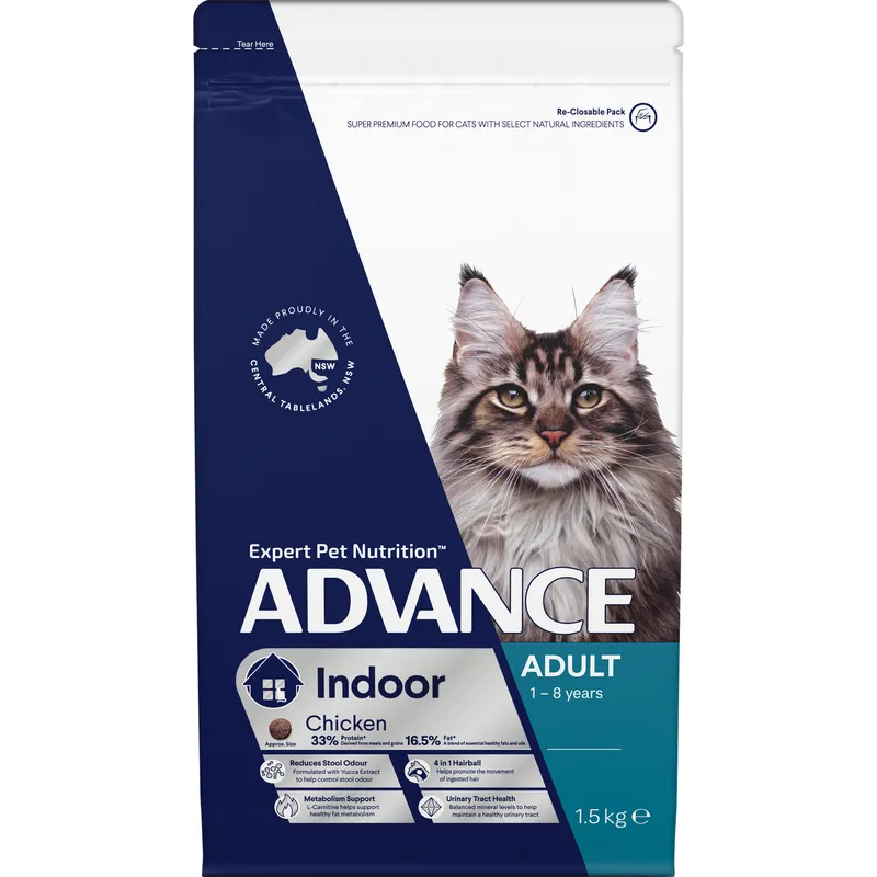 Advance Cat Adult Indoor Chicken 1.5Kg Advance