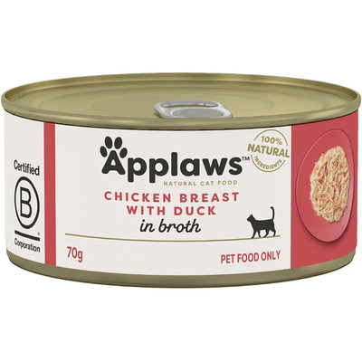 Applaws Cat Chicken Breast Duck In Broth 70G 24Pk(Om24) Applaws