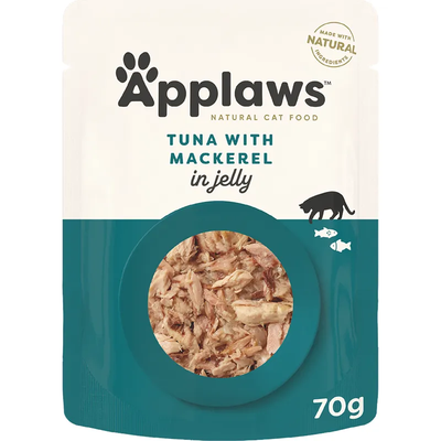 Applaws Cat Jelly Pouch - Tuna & Mackerel 70G 16Pk(Om16) Applaws